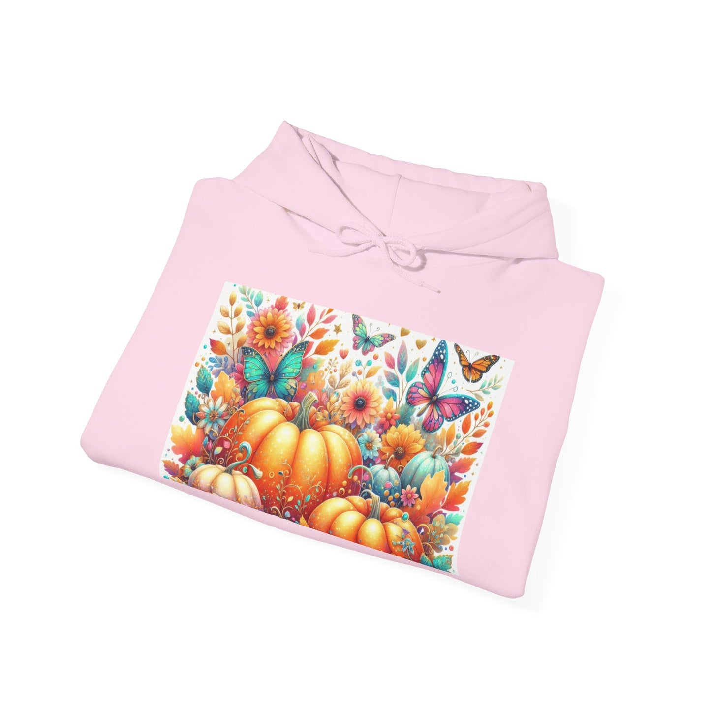 Autumn Floral Pumpkin Hoodie, Cozy Fall Sweatshirt, Nature Lover Gift, Halloween Attire, Harvest Fashion, Seasonal Style