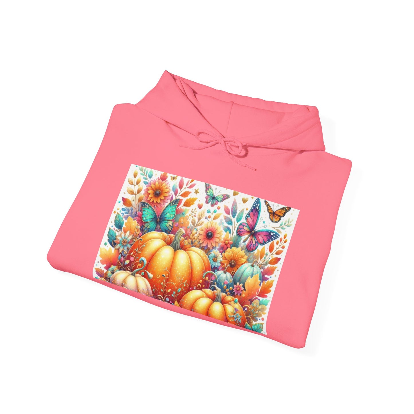 Autumn Floral Pumpkin Hoodie, Cozy Fall Sweatshirt, Nature Lover Gift, Halloween Attire, Harvest Fashion, Seasonal Style