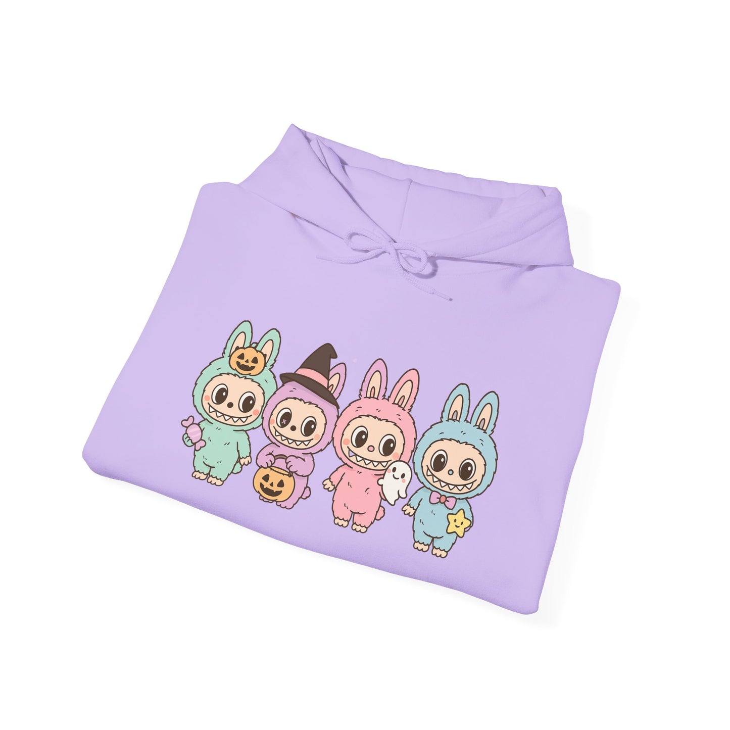 Cute Bunny-Themed Unisex Hoodie, Cozy Animal Sweatshirt for Halloween, Gift for Animal Lovers, Casual Cute Apparel, Funny Graphic Sweatshirt