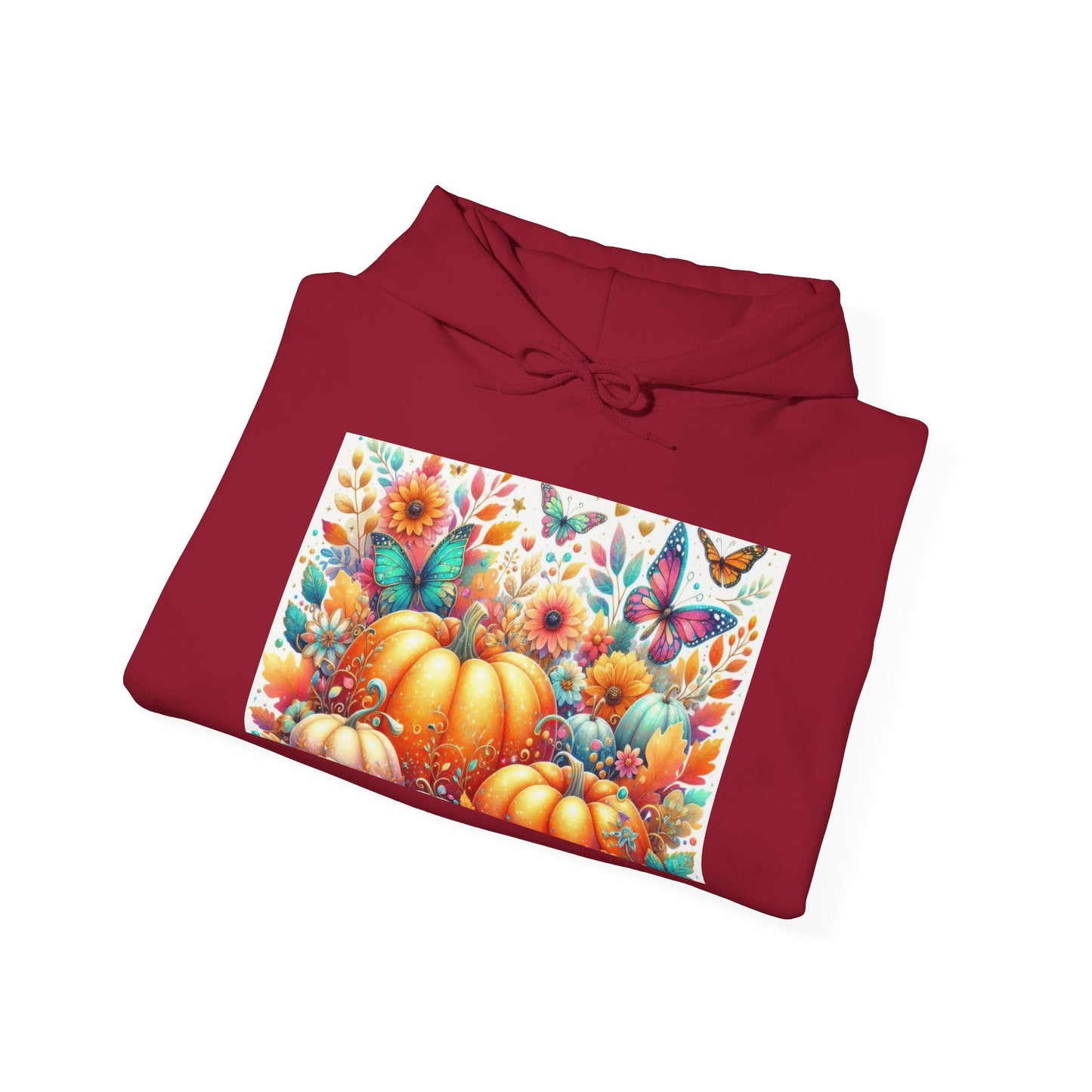 Autumn Floral Pumpkin Hoodie, Cozy Fall Sweatshirt, Nature Lover Gift, Halloween Attire, Harvest Fashion, Seasonal Style