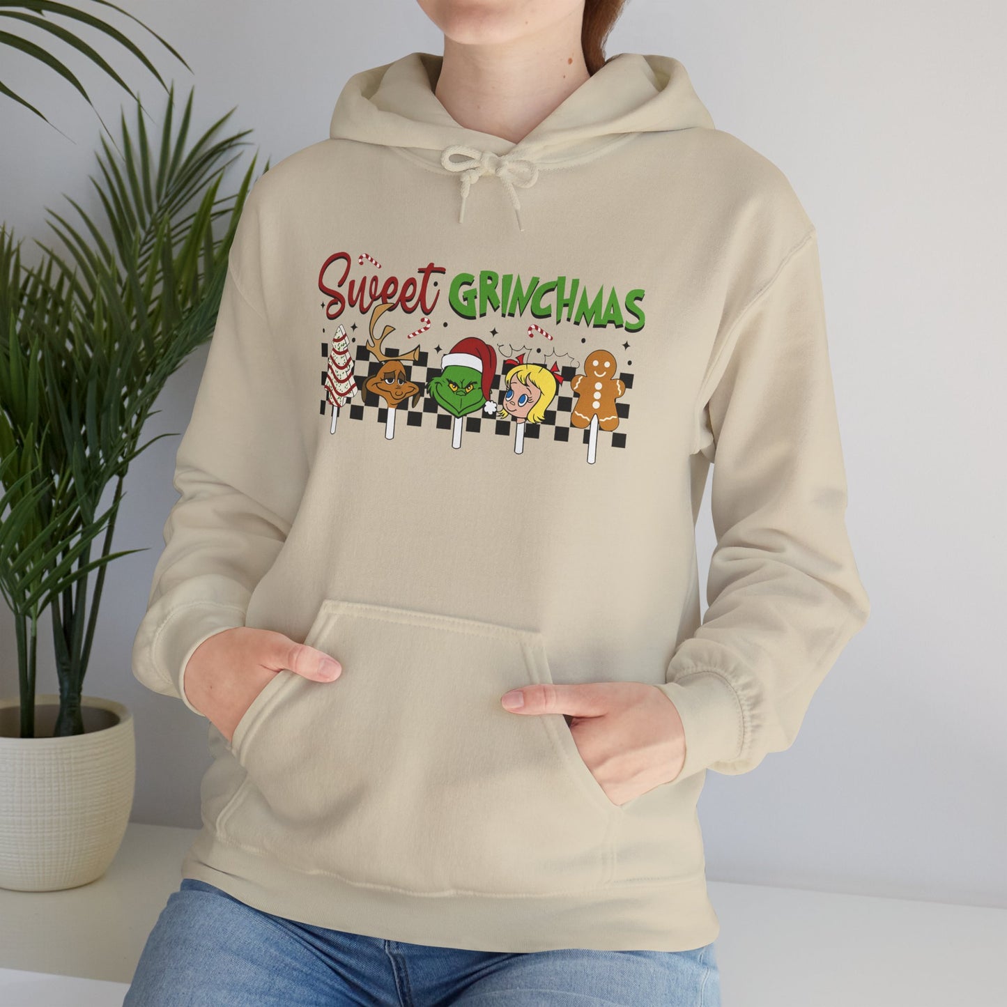 Sweet Grinchmas Hoodie, Cozy Holiday Sweatshirt, Christmas Gift for Him/Her, Unisex Xmas Apparel, Festive Winter Hoodie