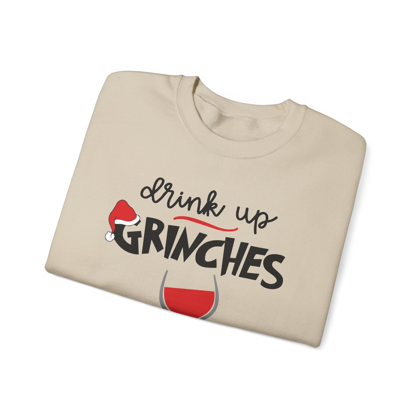 Festive Grinch Sweatshirt, Cozy Holiday Apparel, Funny Christmas Gift, Unisex Crewneck, Seasonal Loungewear, Winter Fashion