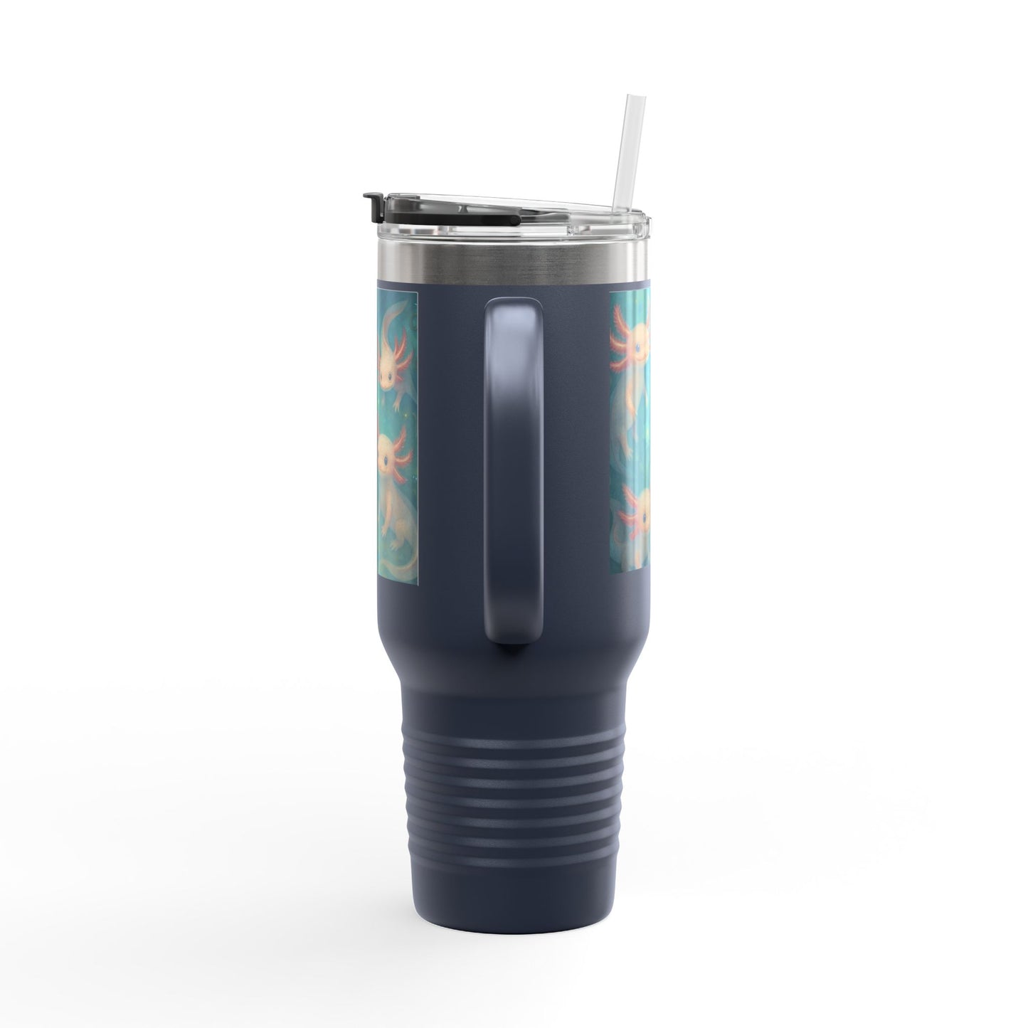 Whimsical Insulated Travel Mug, 40oz - Cute Creatures Design for Coffee Lovers, Travel, Gifts, Birthday, Nature Enthusiasts, Fun Mugs