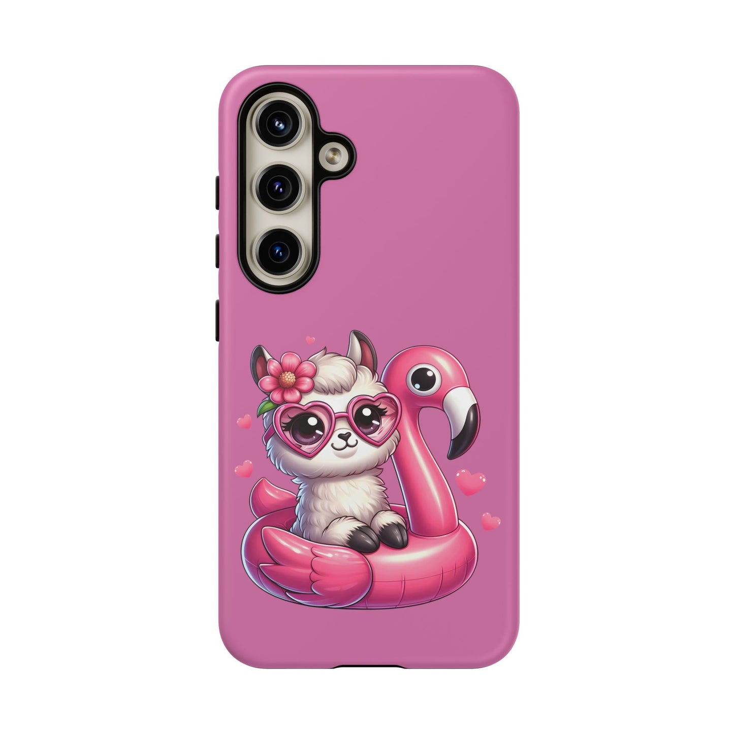 Cute Animal Phone Case, Phone Cover for Kids, Gift for Animal Lovers, Summer Vibes Accessory, Trendy Pink Case