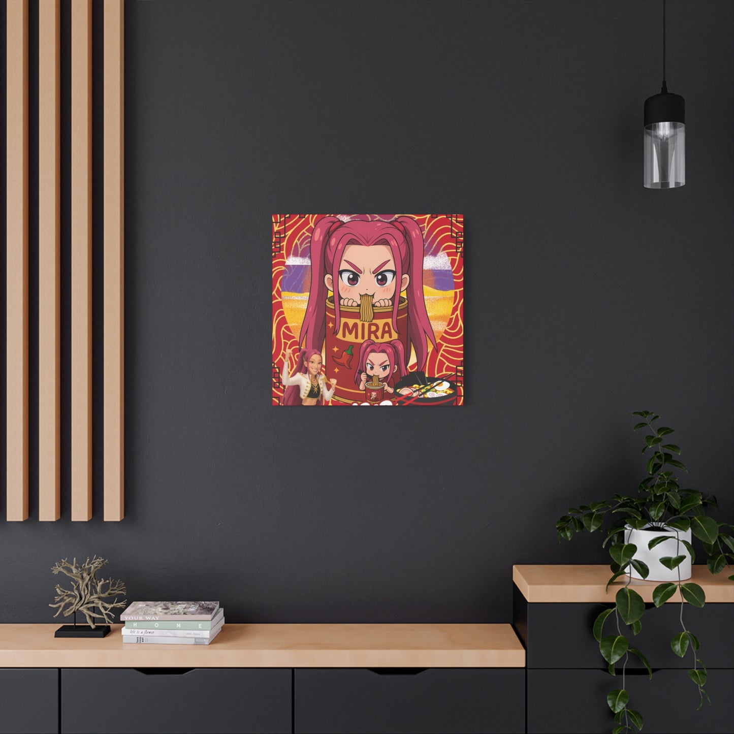 K-Pop Art Canvas Print, Perfect for Fans, Anime Wall Decor, Gift for Music Lovers, Vibrant Home Decoration, Cool Room Aesthetic