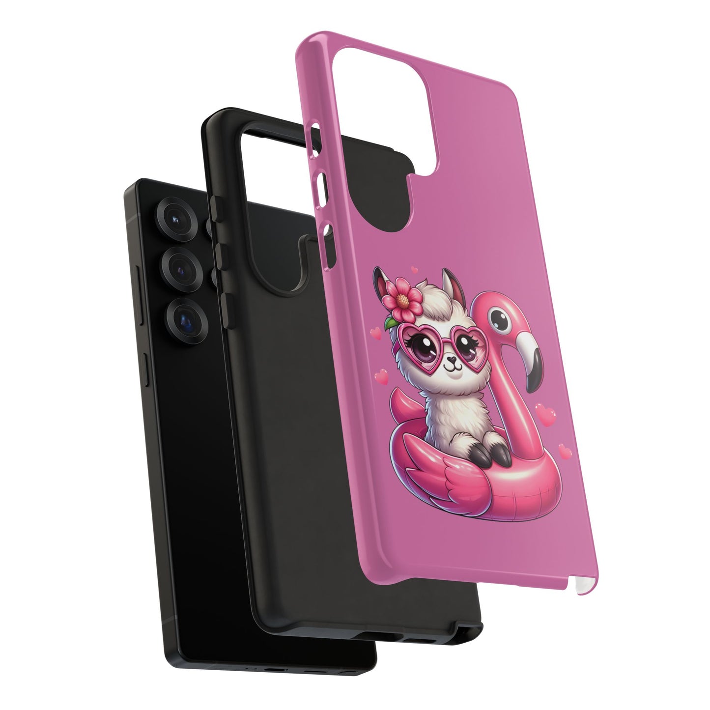 Cute Animal Phone Case, Phone Cover for Kids, Gift for Animal Lovers, Summer Vibes Accessory, Trendy Pink Case