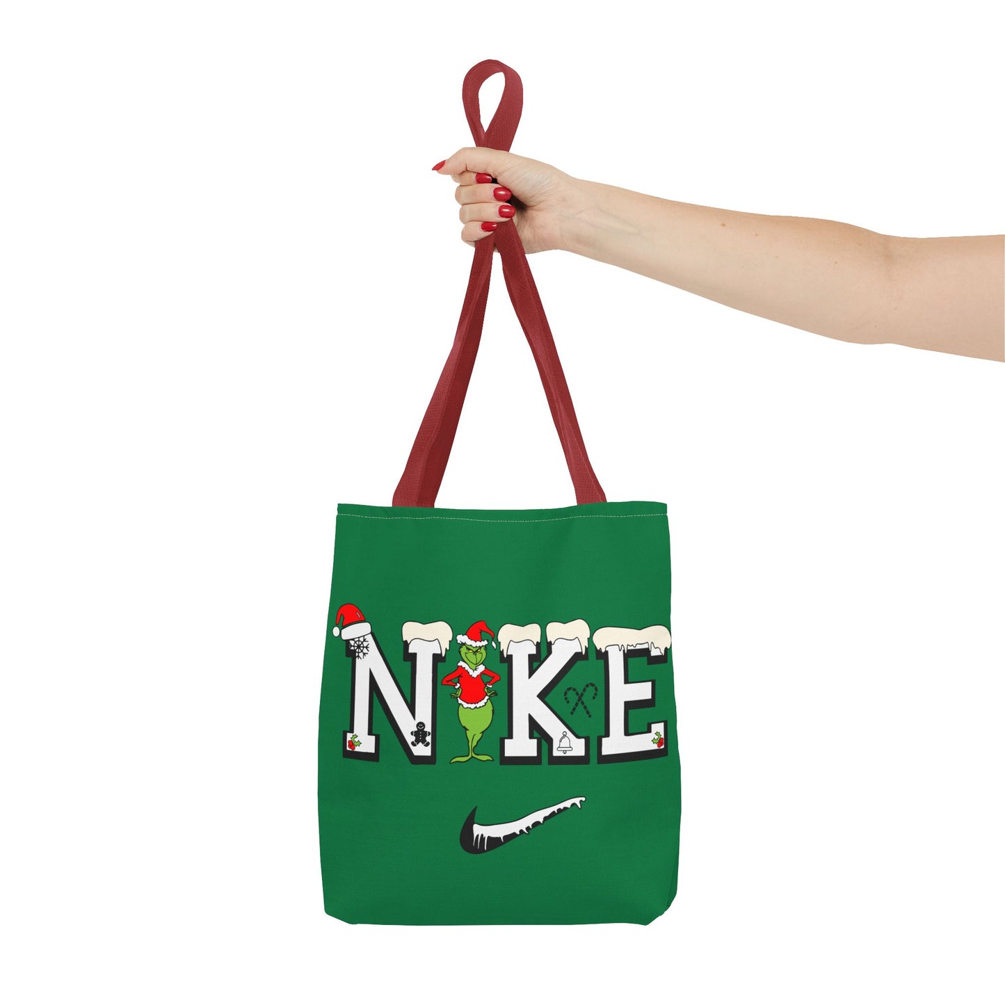 Whimsical Christmas Tote Bag, Grinch Design, Holiday Shopping, Gift Bag, Eco-Friendly, Merry Christmas Decor