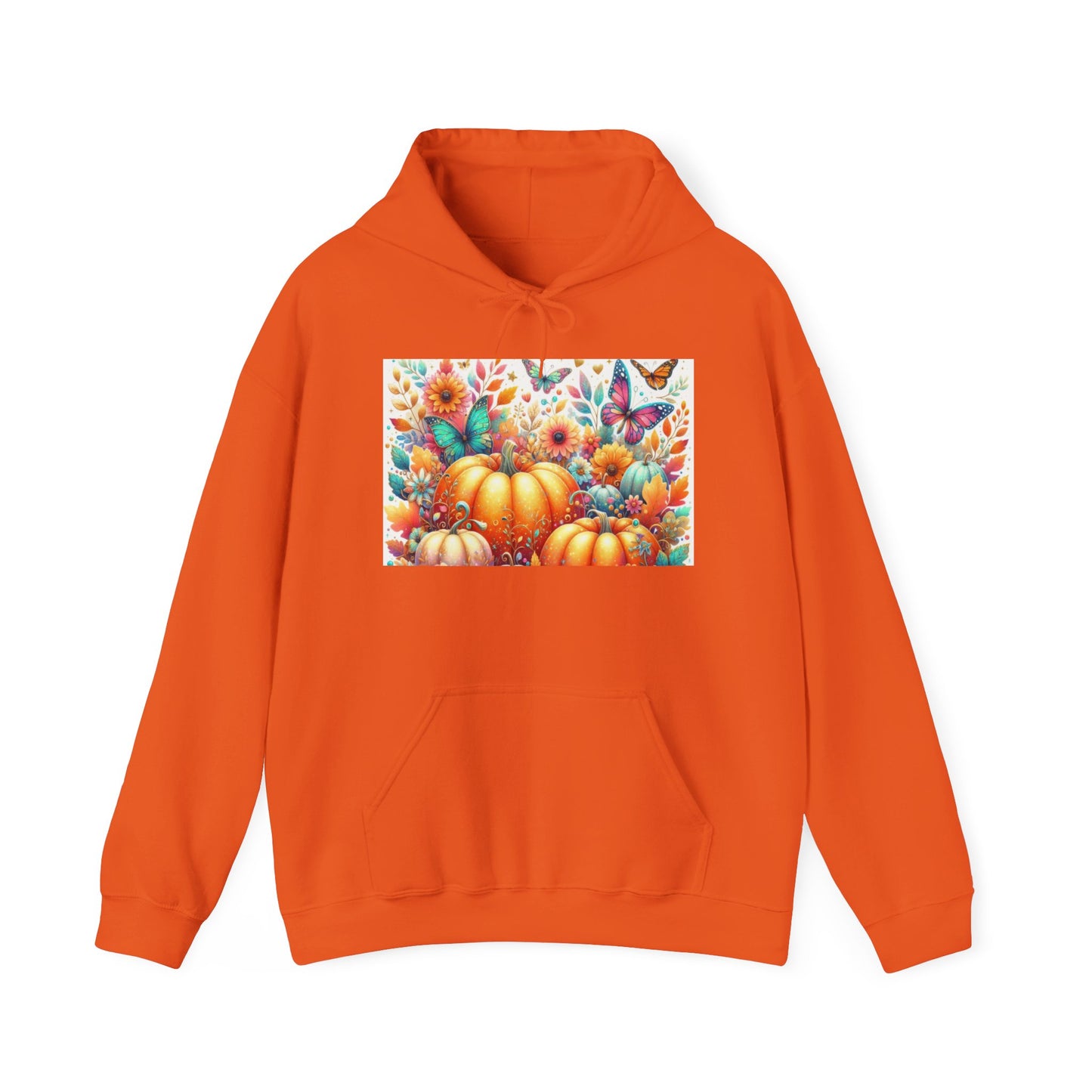 Autumn Floral Pumpkin Hoodie, Cozy Fall Sweatshirt, Nature Lover Gift, Halloween Attire, Harvest Fashion, Seasonal Style