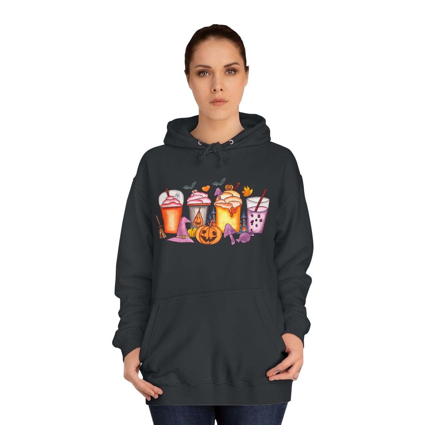 Unisex Halloween Hoodie for adults that want some fun drinking designs to give their clothes a pop of color