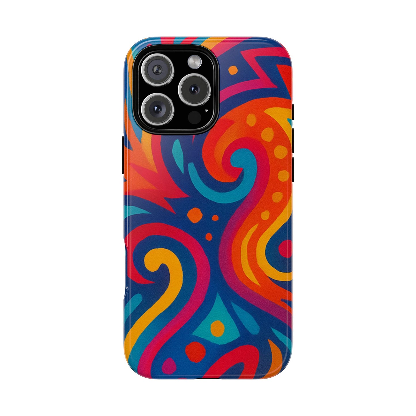 Vibrant Phone Case - Colorful Tough Case, Protective Cover, Unique Design, Trendy Gift, Phone Accessory