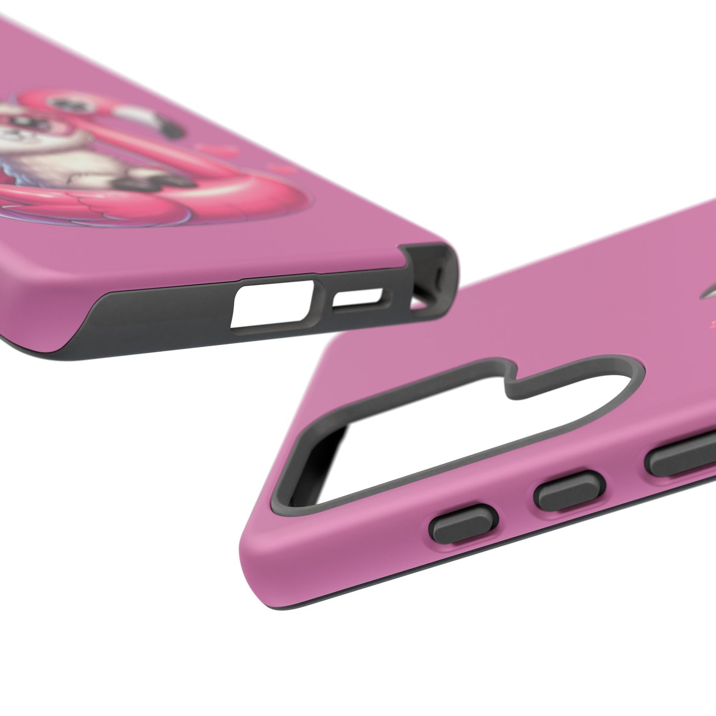 Cute Animal Phone Case, Phone Cover for Kids, Gift for Animal Lovers, Summer Vibes Accessory, Trendy Pink Case