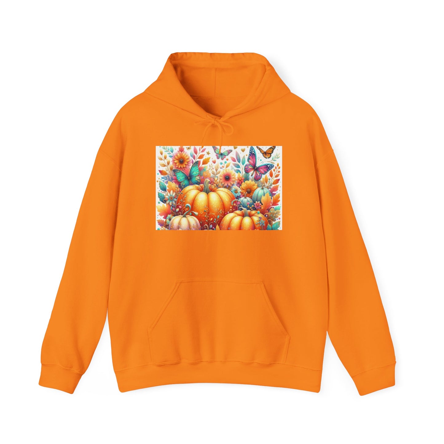 Autumn Floral Pumpkin Hoodie, Cozy Fall Sweatshirt, Nature Lover Gift, Halloween Attire, Harvest Fashion, Seasonal Style