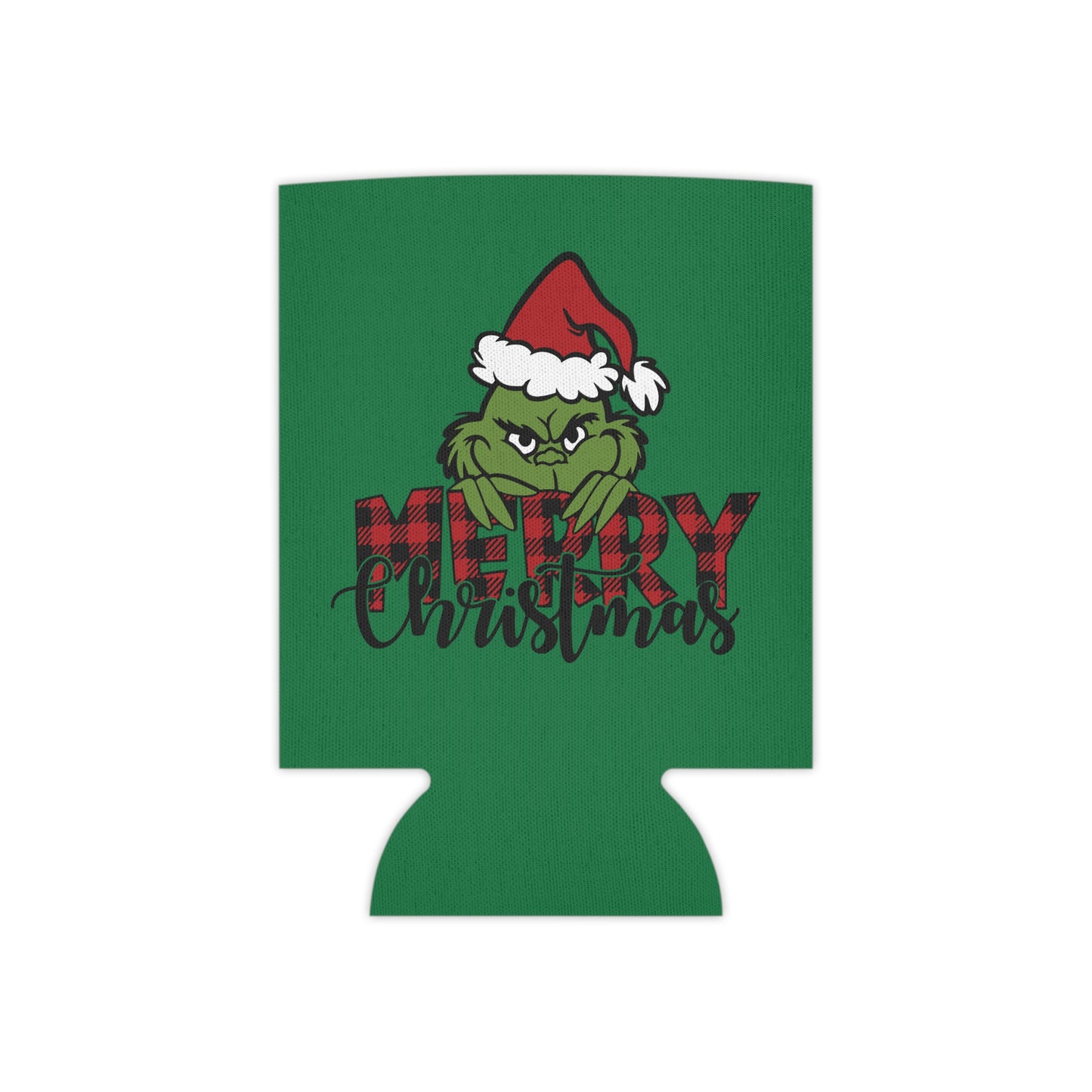 Grinch Holiday Can Cooler, Funny Drink Holder, Christmas Beer Sleeve, Gifts for Grinch Fans, Holiday Party Accessories