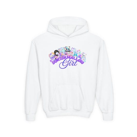Colorful Cartoon Hoodie for Girls, Cute Sweater for Kids, Gift for Birthdays, Cozy Fun, Youth Sweatshirt, Casual Outfit