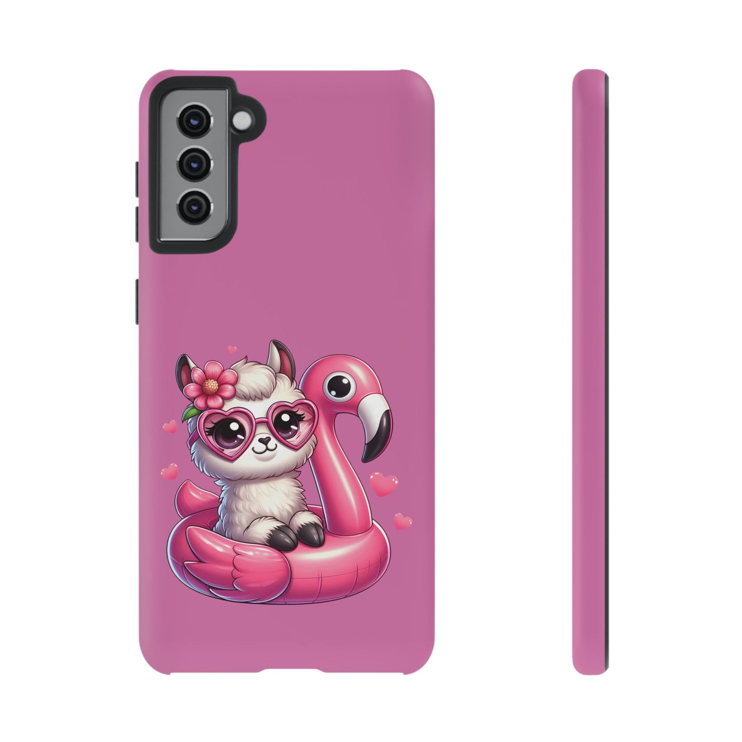 Cute Animal Phone Case, Phone Cover for Kids, Gift for Animal Lovers, Summer Vibes Accessory, Trendy Pink Case
