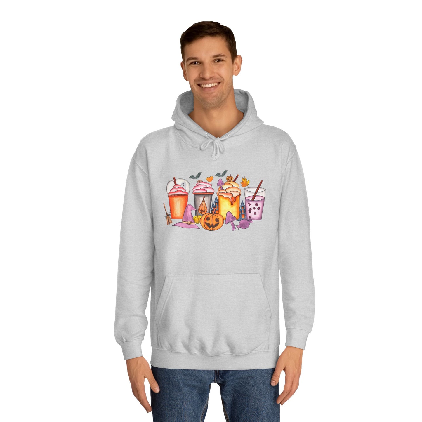 Unisex Halloween Hoodie for adults that want some fun drinking designs to give their clothes a pop of color