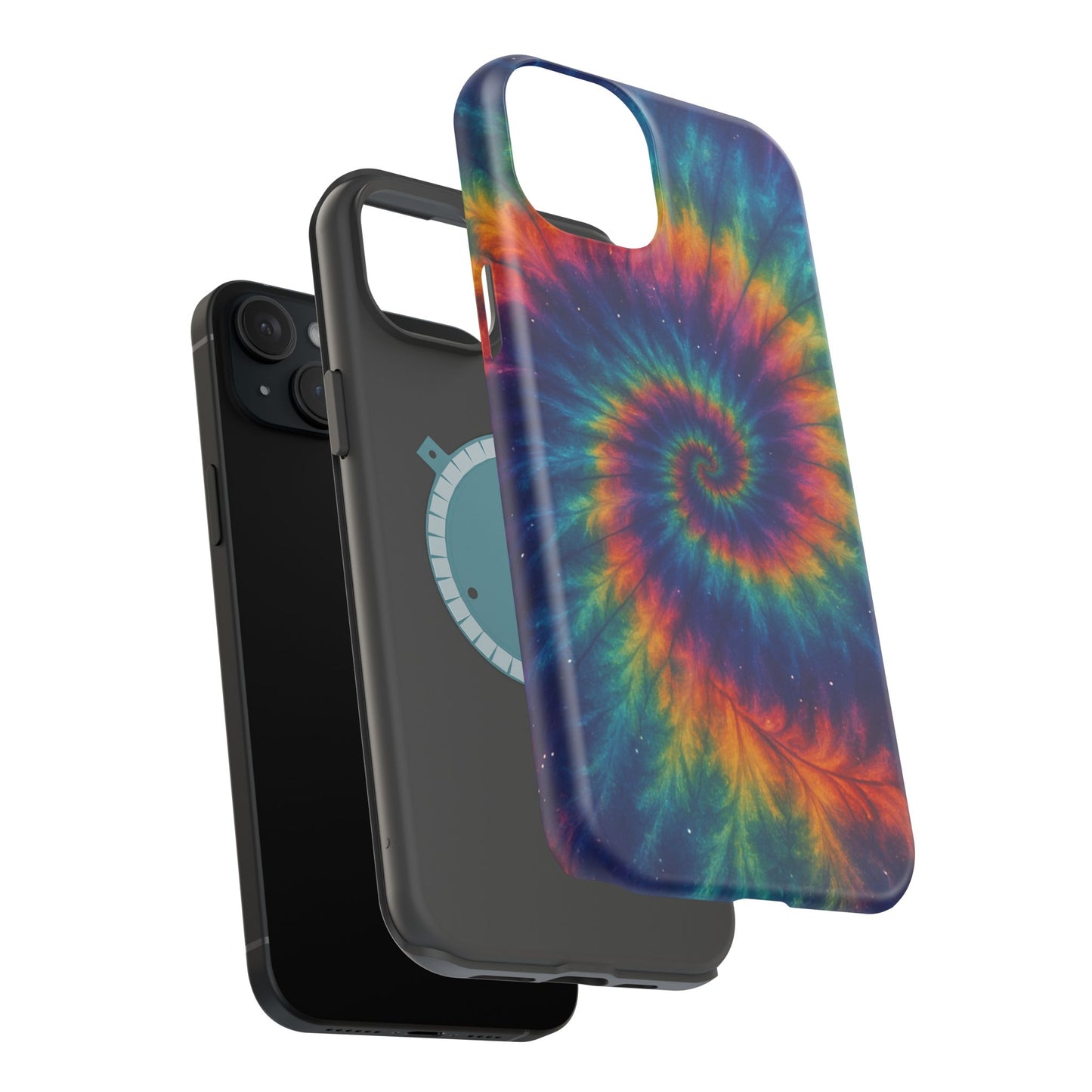 Colorful Tie-Dye Magnetic Phone Cases, Boho Phone Accessories, Unique Gift for Teens, Vibrant Phone Cover for Festivals, Summer Vibes