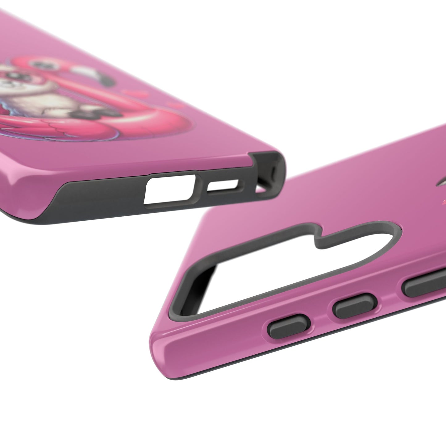 Cute Animal Phone Case, Phone Cover for Kids, Gift for Animal Lovers, Summer Vibes Accessory, Trendy Pink Case