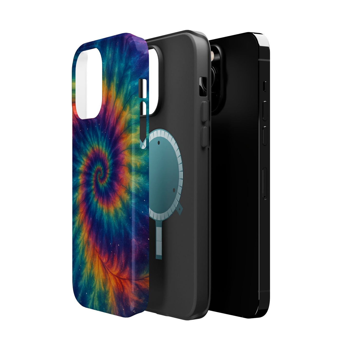 Colorful Tie-Dye Magnetic Phone Cases, Boho Phone Accessories, Unique Gift for Teens, Vibrant Phone Cover for Festivals, Summer Vibes