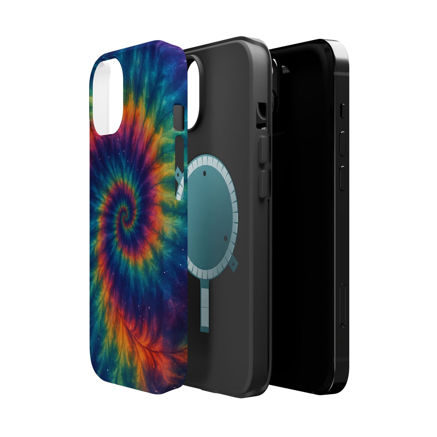 Colorful Tie-Dye Magnetic Phone Cases, Boho Phone Accessories, Unique Gift for Teens, Vibrant Phone Cover for Festivals, Summer Vibes