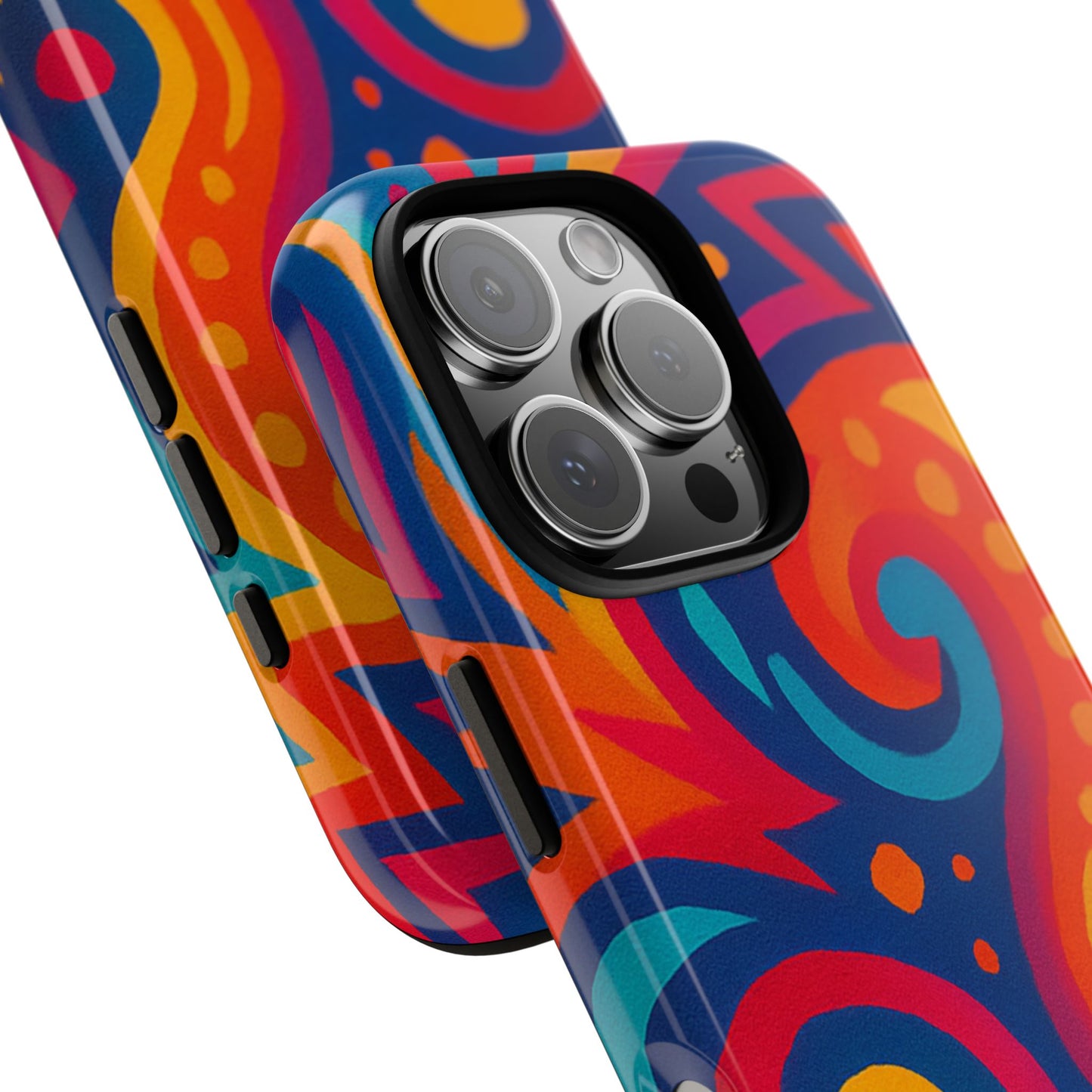 Vibrant Phone Case - Colorful Tough Case, Protective Cover, Unique Design, Trendy Gift, Phone Accessory