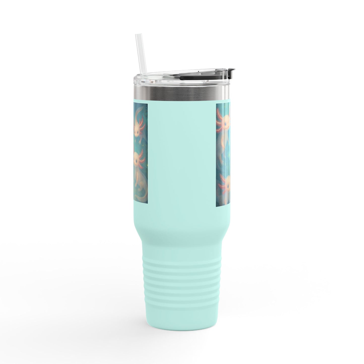 Whimsical Insulated Travel Mug, 40oz - Cute Creatures Design for Coffee Lovers, Travel, Gifts, Birthday, Nature Enthusiasts, Fun Mugs