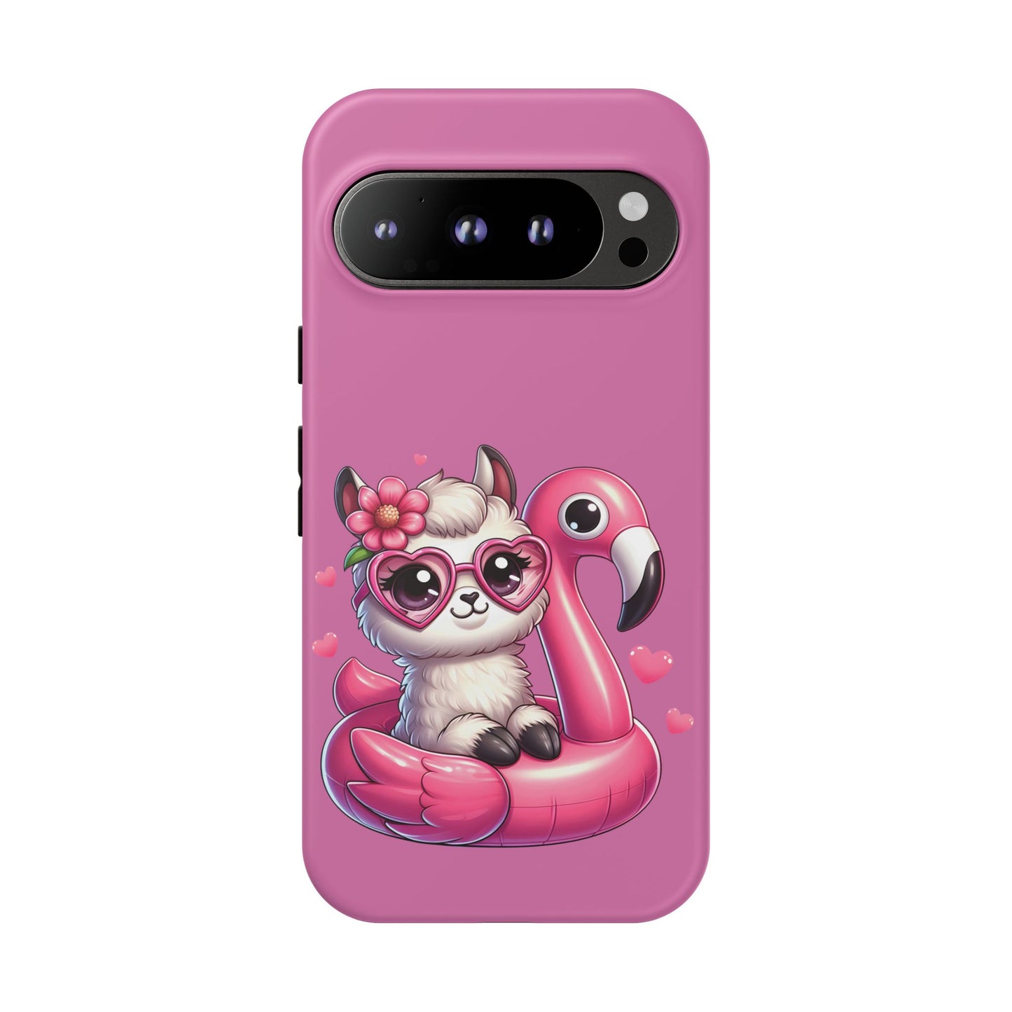 Cute Animal Phone Case, Phone Cover for Kids, Gift for Animal Lovers, Summer Vibes Accessory, Trendy Pink Case