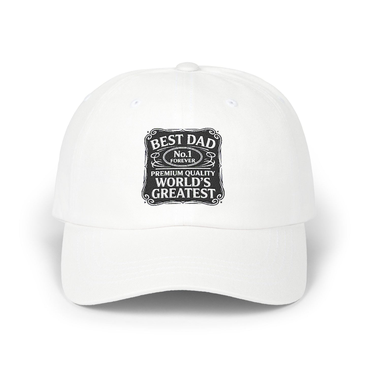 Classic Dad Cap - Best Dad Number 1 Hat, Perfect Father's Day Gift, Casual Style Cap, Unisex Fashion Accessory, Everyday Wear