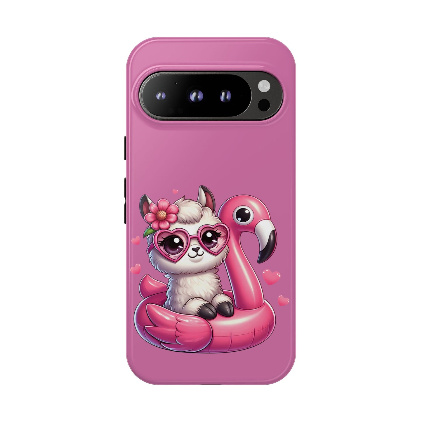 Cute Animal Phone Case, Phone Cover for Kids, Gift for Animal Lovers, Summer Vibes Accessory, Trendy Pink Case
