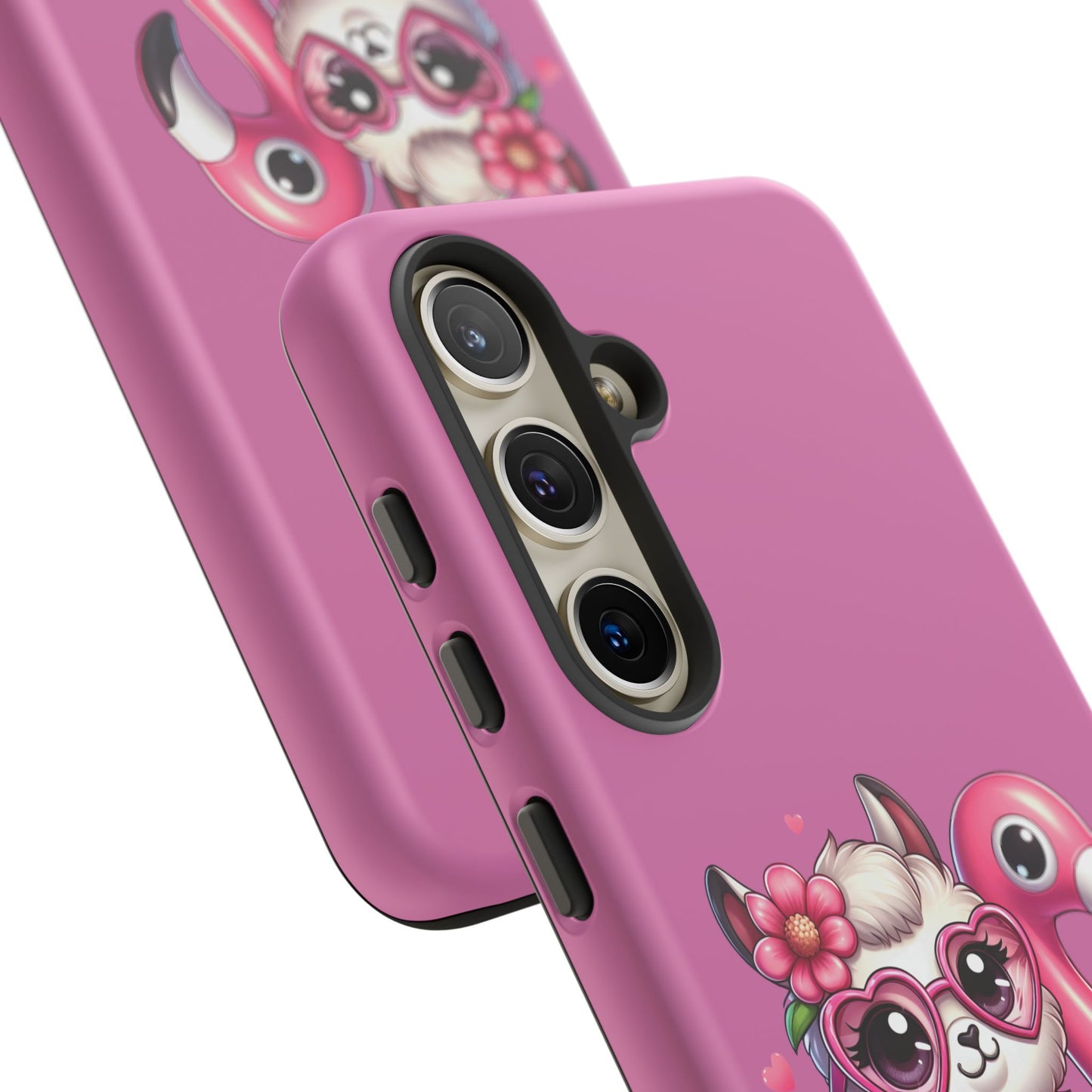 Cute Animal Phone Case, Phone Cover for Kids, Gift for Animal Lovers, Summer Vibes Accessory, Trendy Pink Case