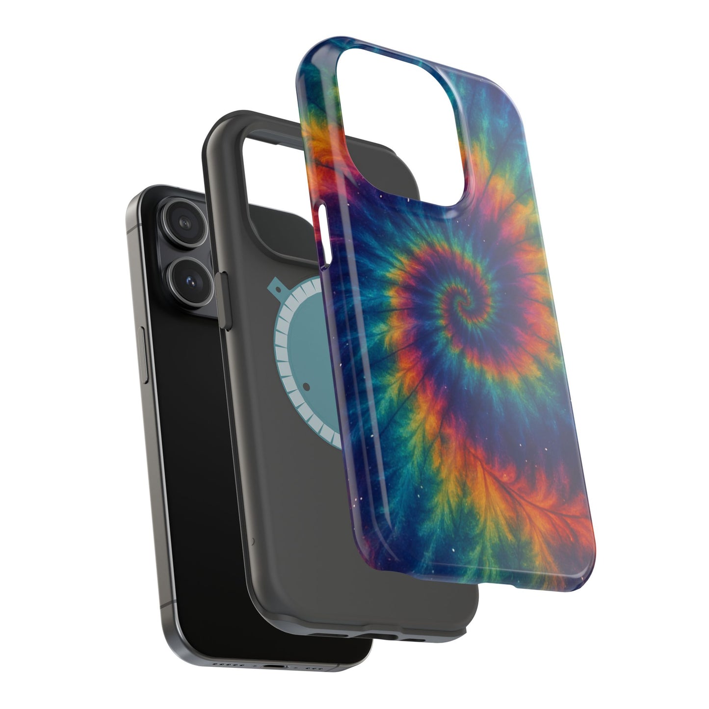 Colorful Tie-Dye Magnetic Phone Cases, Boho Phone Accessories, Unique Gift for Teens, Vibrant Phone Cover for Festivals, Summer Vibes