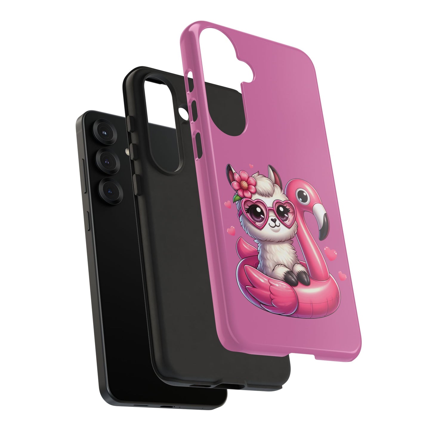 Cute Animal Phone Case, Phone Cover for Kids, Gift for Animal Lovers, Summer Vibes Accessory, Trendy Pink Case