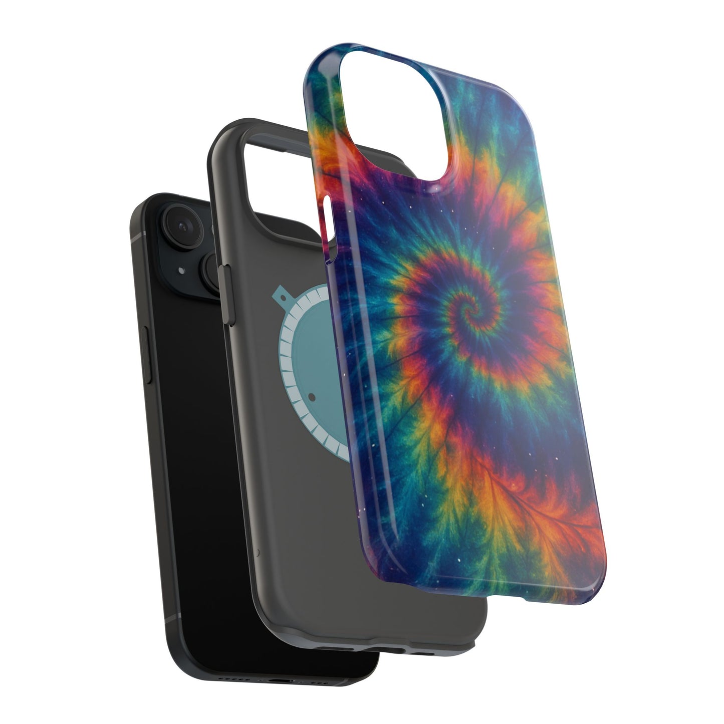Colorful Tie-Dye Magnetic Phone Cases, Boho Phone Accessories, Unique Gift for Teens, Vibrant Phone Cover for Festivals, Summer Vibes