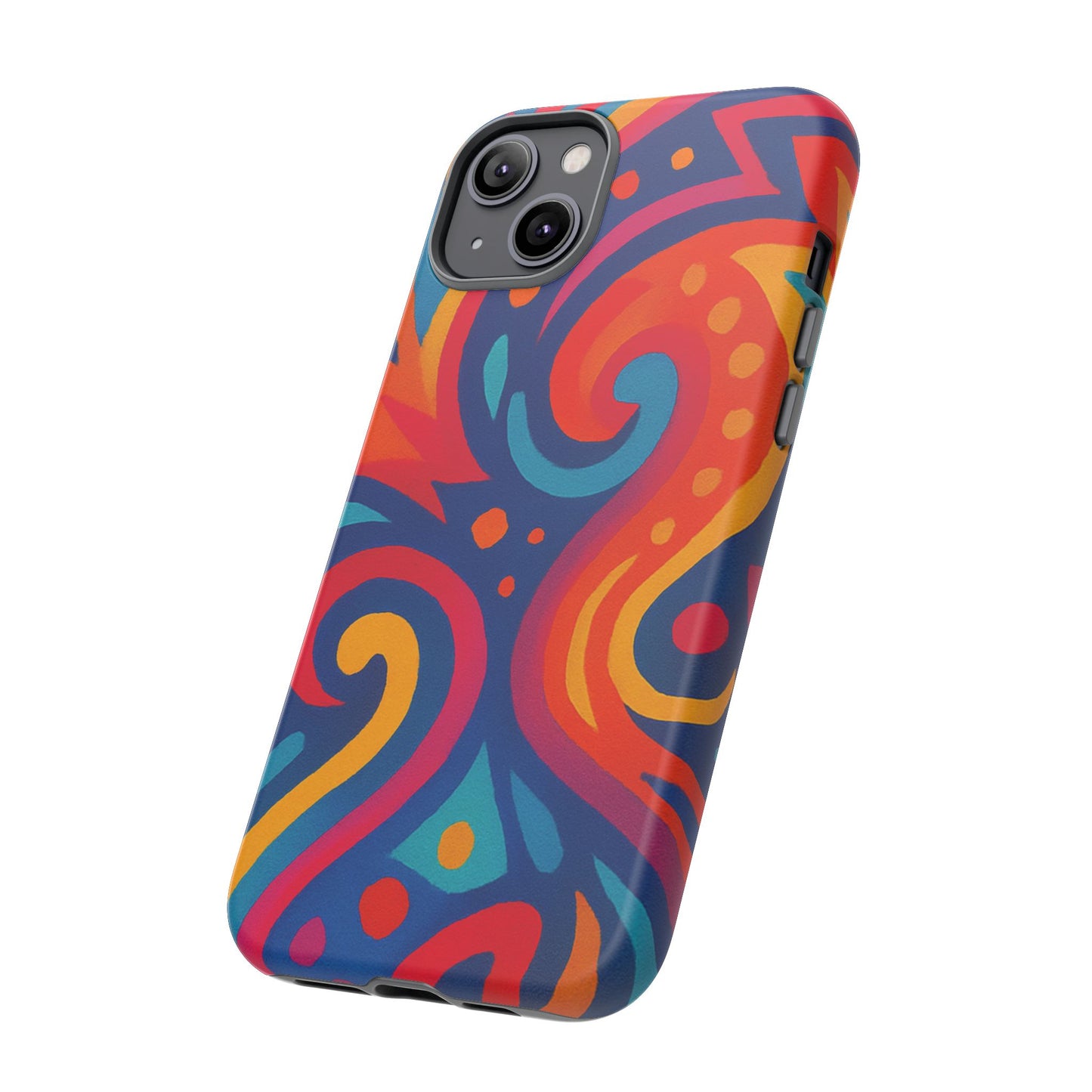 Vibrant Phone Case - Colorful Tough Case, Protective Cover, Unique Design, Trendy Gift, Phone Accessory