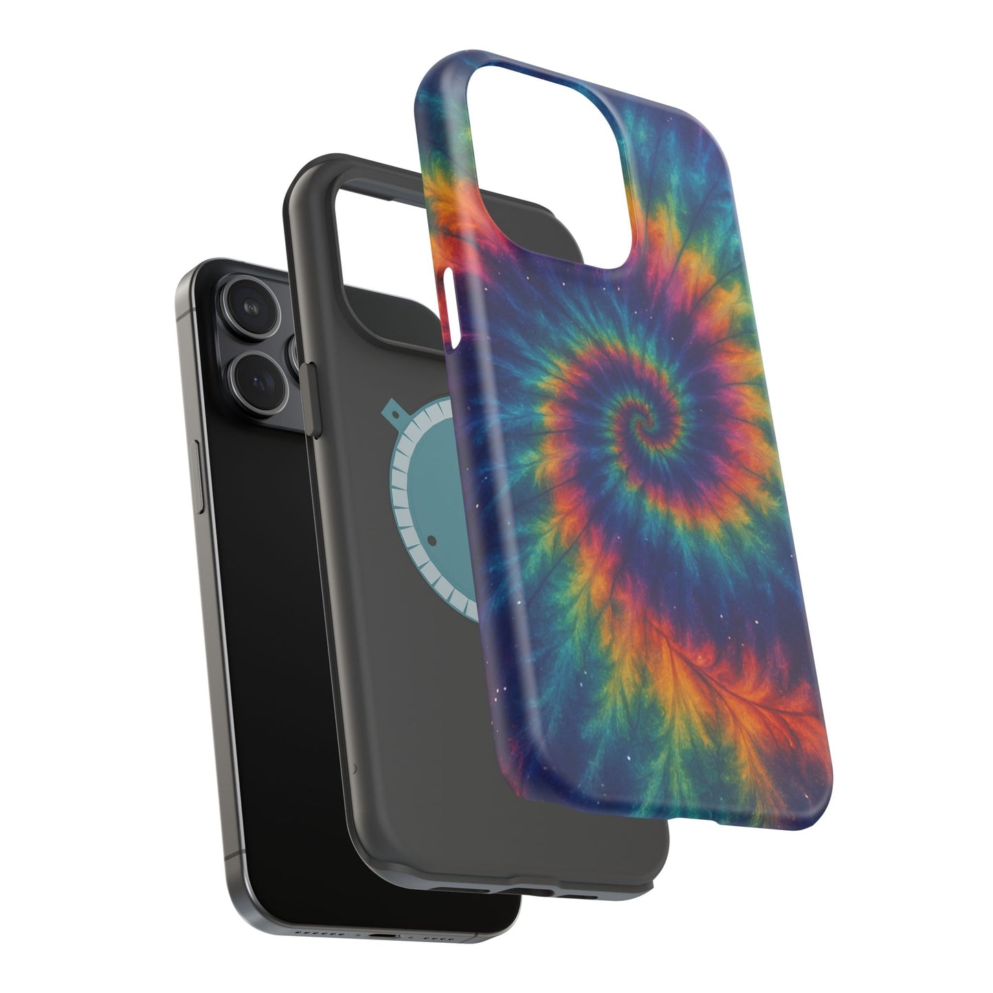 Colorful Tie-Dye Magnetic Phone Cases, Boho Phone Accessories, Unique Gift for Teens, Vibrant Phone Cover for Festivals, Summer Vibes