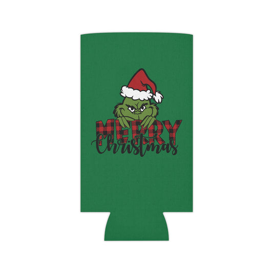 Grinch Holiday Can Cooler, Funny Drink Holder, Christmas Beer Sleeve, Gifts for Grinch Fans, Holiday Party Accessories
