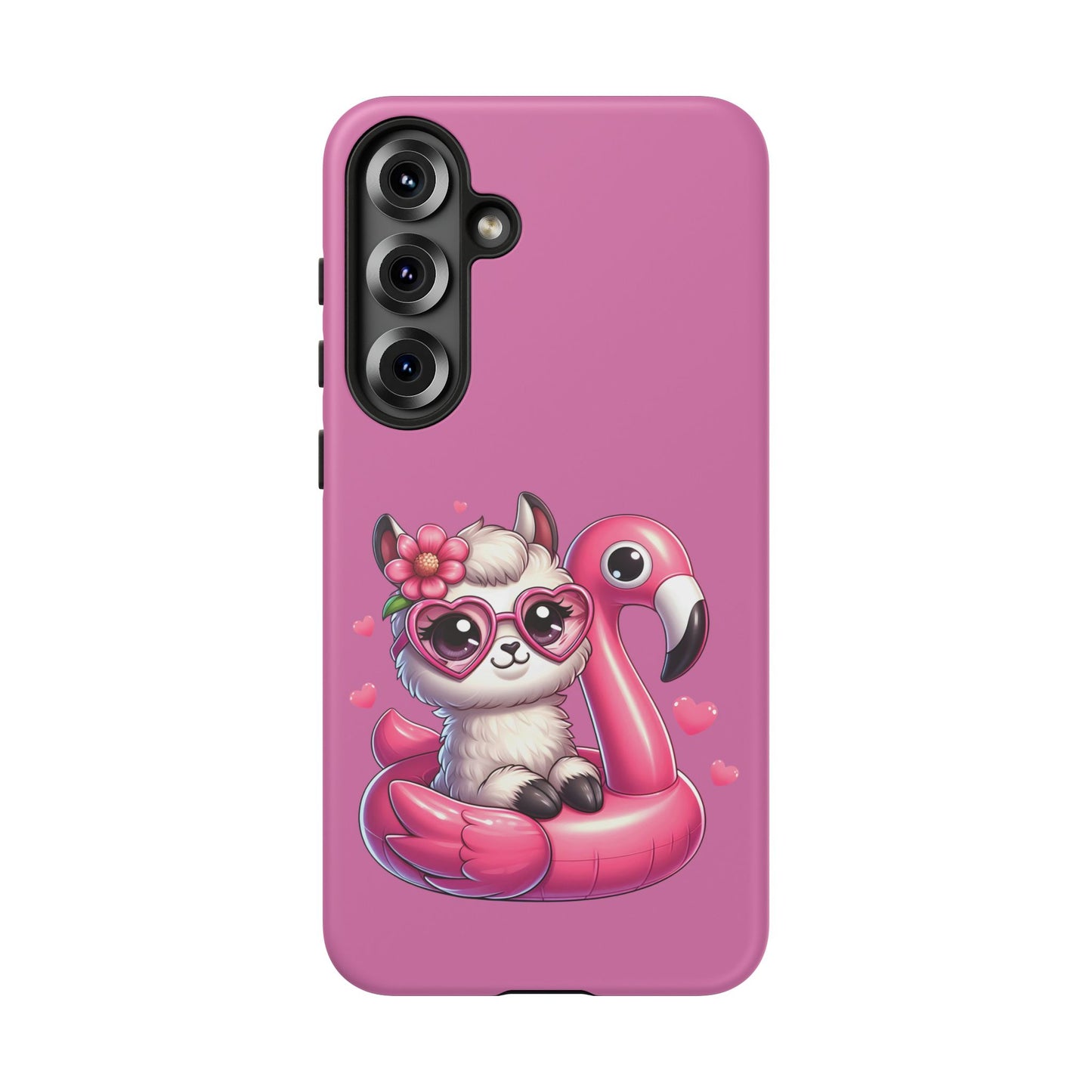 Cute Animal Phone Case, Phone Cover for Kids, Gift for Animal Lovers, Summer Vibes Accessory, Trendy Pink Case