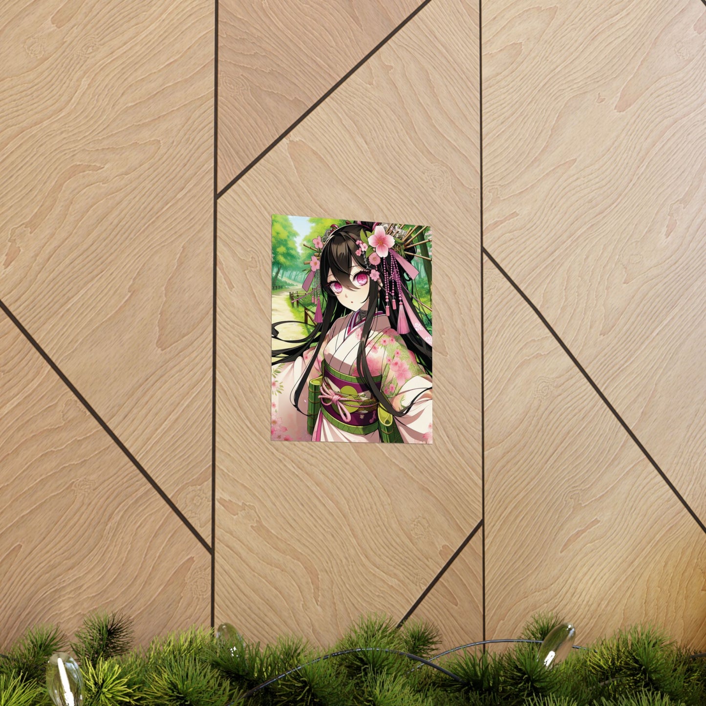 Vibrant Anime Vertical Posters - Floral Blossom Art for Home Decor, Wall Art, Room Aesthetic, Gift for Anime Lovers, Japanese Artwork