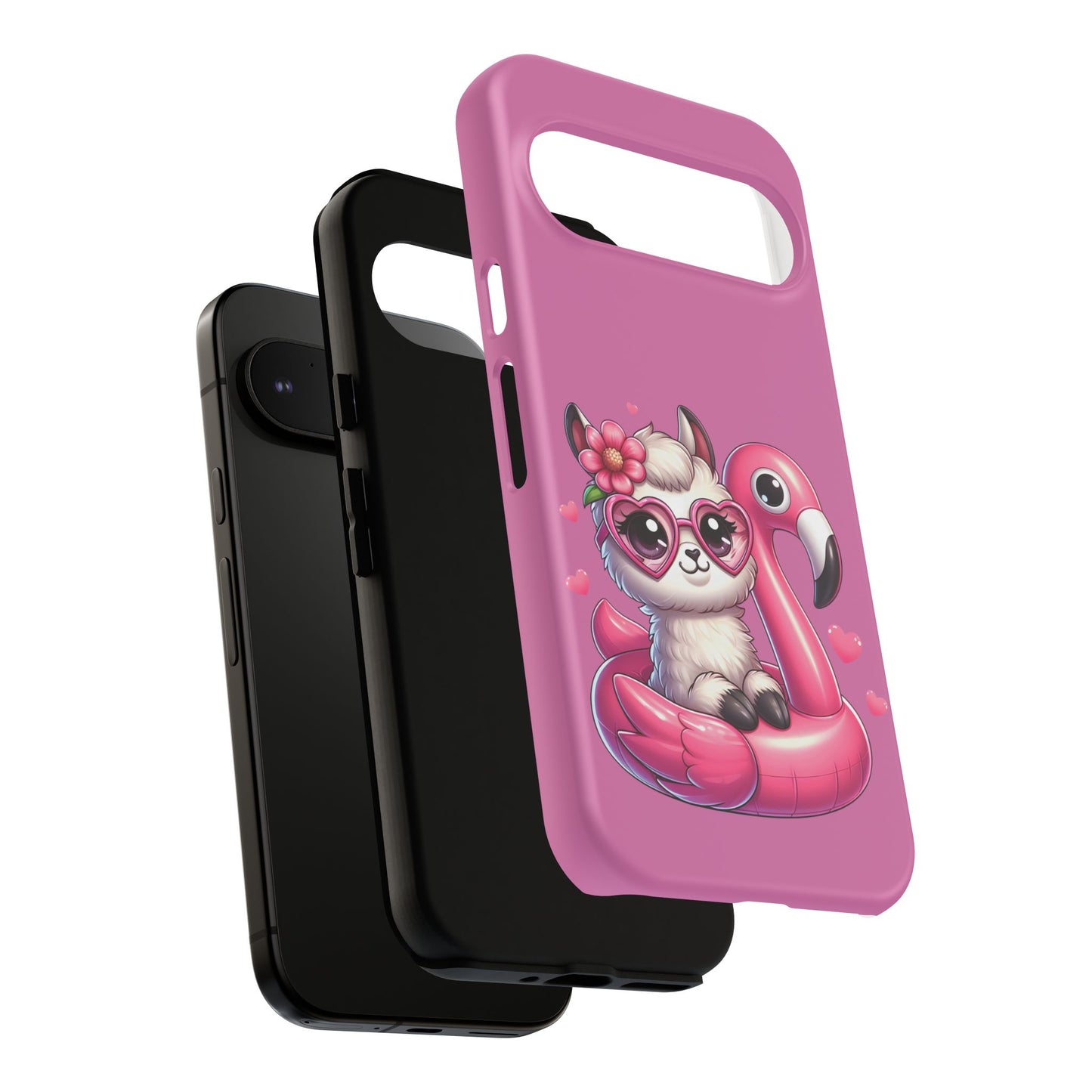Cute Animal Phone Case, Phone Cover for Kids, Gift for Animal Lovers, Summer Vibes Accessory, Trendy Pink Case
