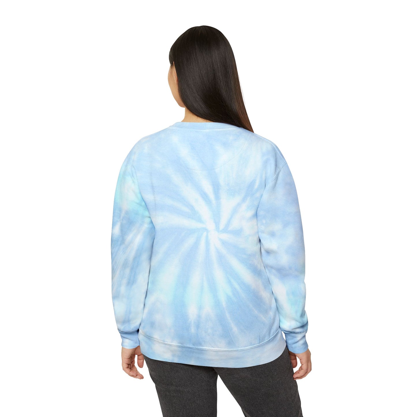 Cute Bunny Tie-Dye Sweatshirt, Unisex Tie-Dye Pullover, Pastel Cozy Sweatshirt, Unique Tie-Dye Apparel, Casual Fun Gift