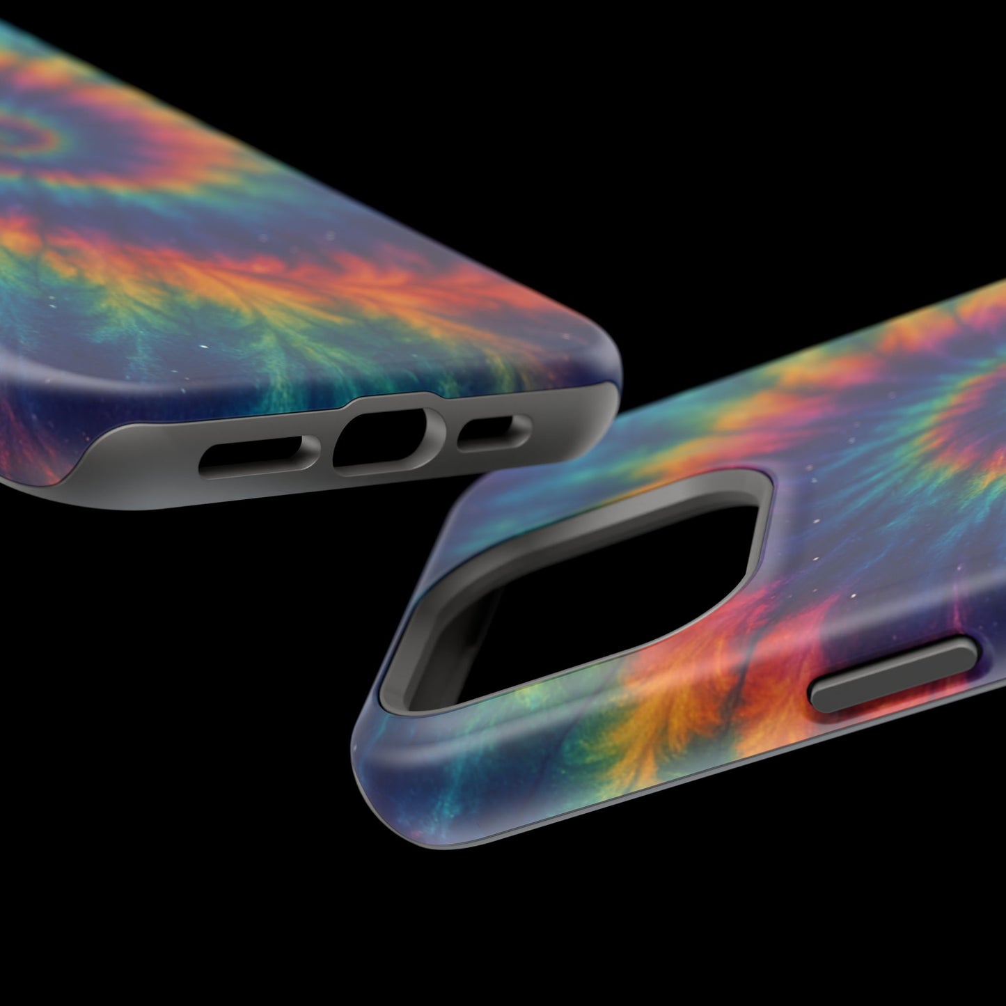 Colorful Tie-Dye Magnetic Phone Cases, Boho Phone Accessories, Unique Gift for Teens, Vibrant Phone Cover for Festivals, Summer Vibes