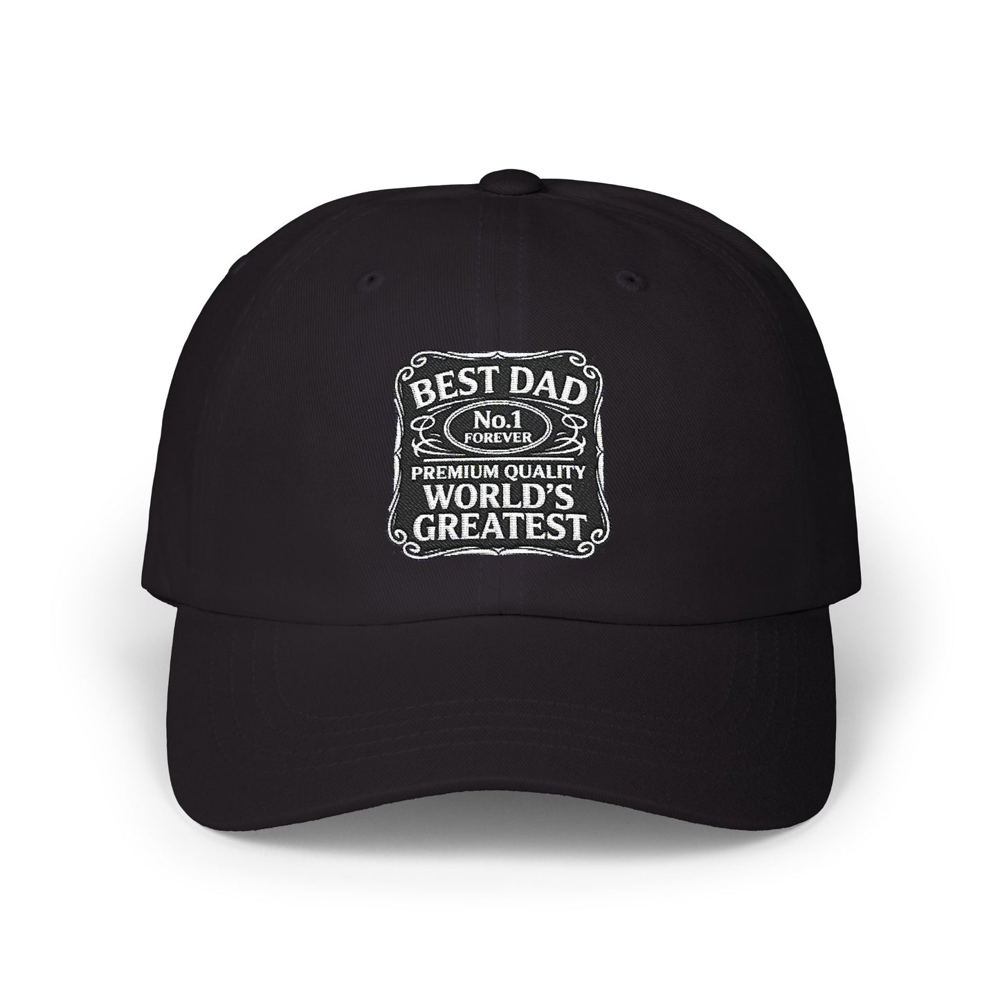 Classic Dad Cap - Best Dad Number 1 Hat, Perfect Father's Day Gift, Casual Style Cap, Unisex Fashion Accessory, Everyday Wear