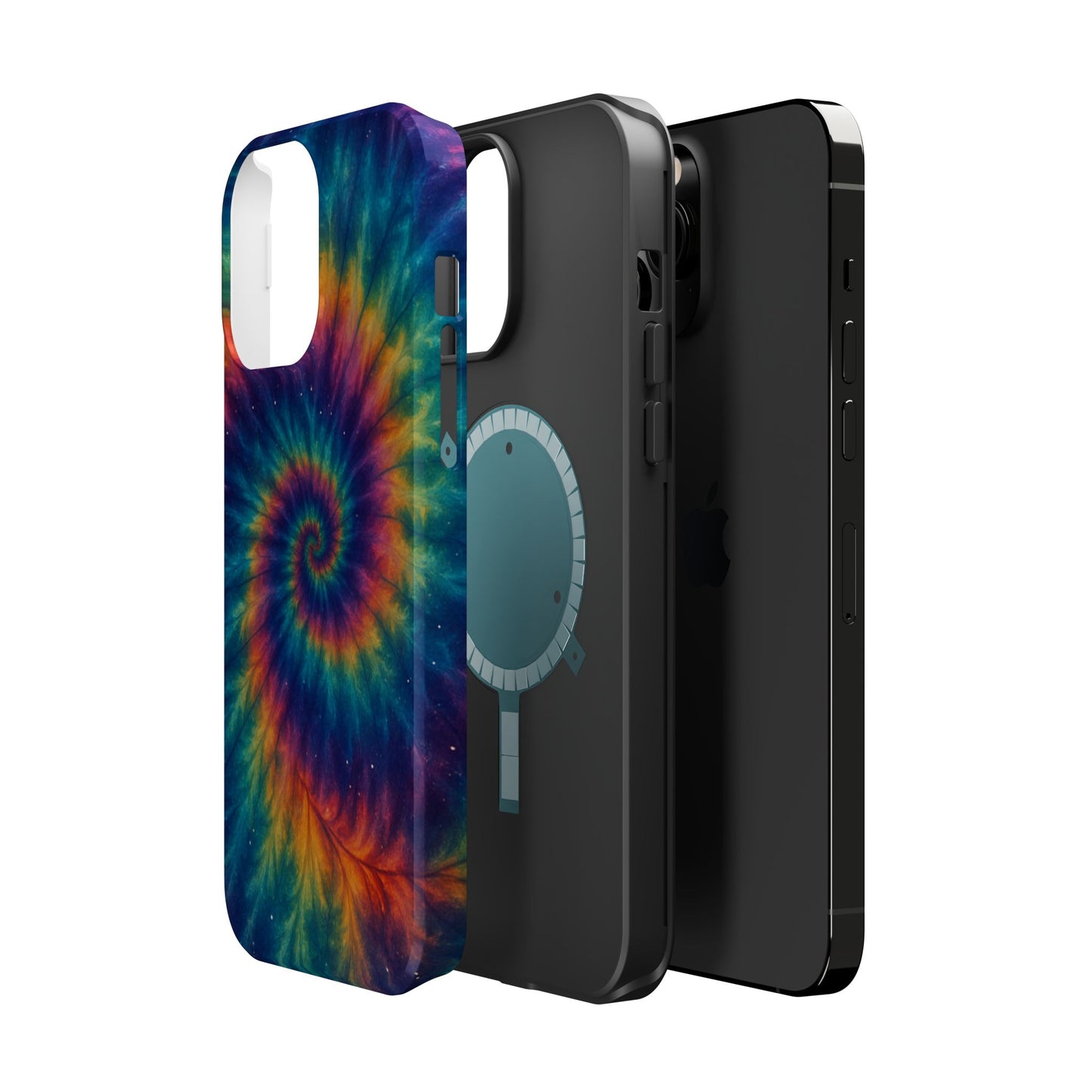 Colorful Tie-Dye Magnetic Phone Cases, Boho Phone Accessories, Unique Gift for Teens, Vibrant Phone Cover for Festivals, Summer Vibes