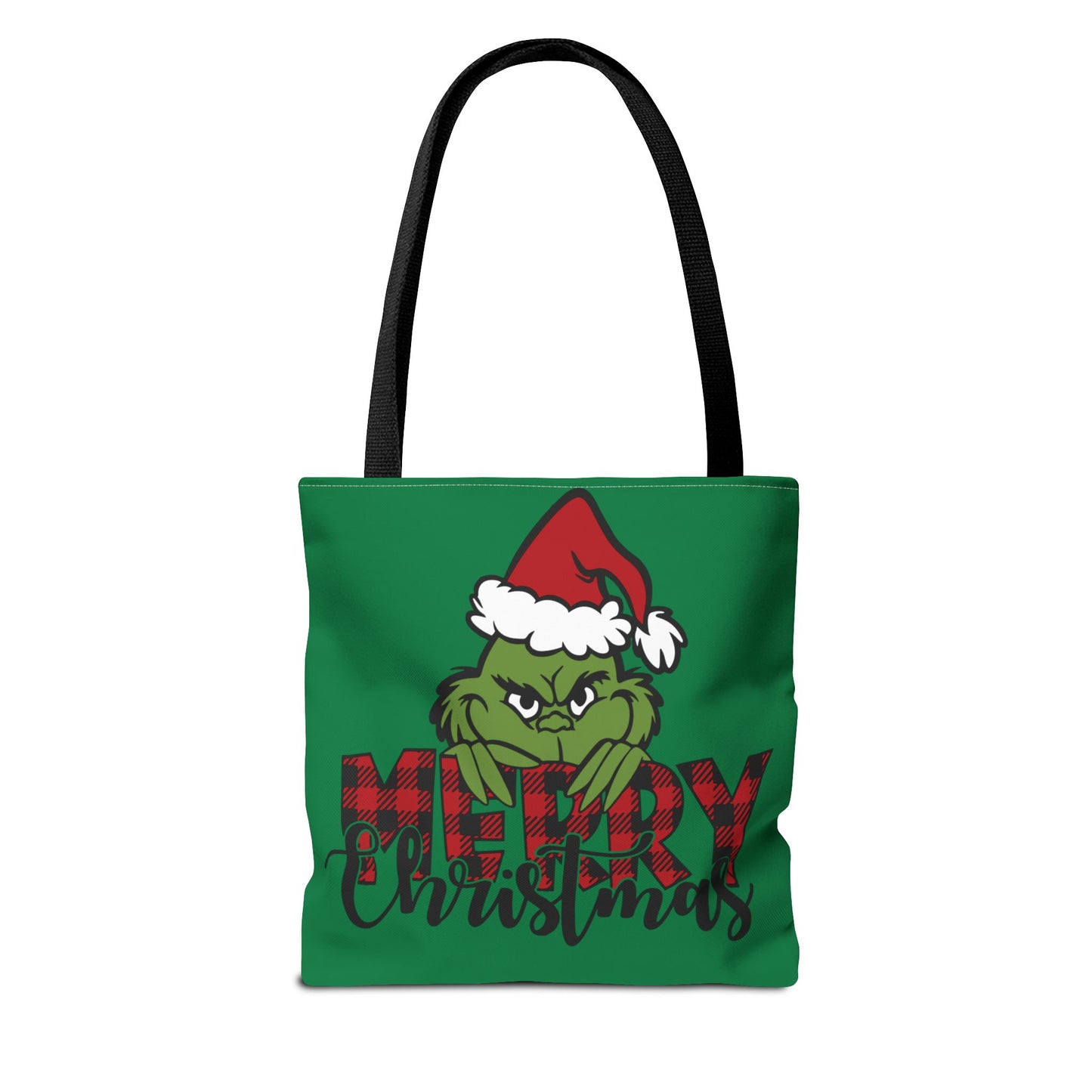 Whimsical Christmas Tote Bag, Grinch Design, Holiday Shopping, Gift Bag, Eco-Friendly, Merry Christmas Decor