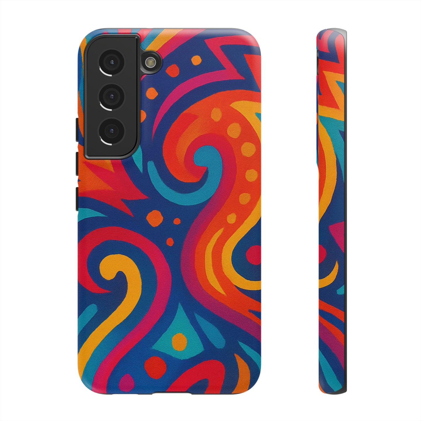 Vibrant Phone Case - Colorful Tough Case, Protective Cover, Unique Design, Trendy Gift, Phone Accessory