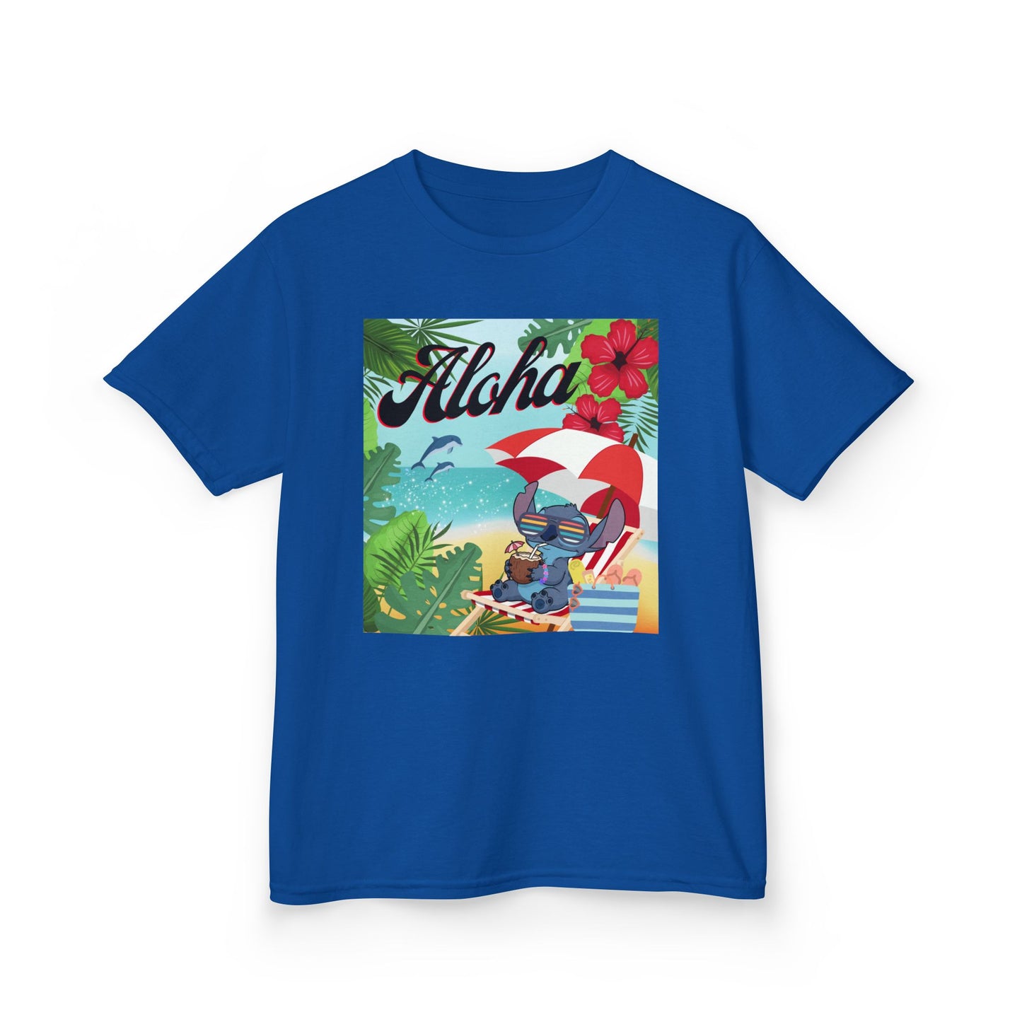 Aloha Paradise Kids Tee, Summer Shirt, Beachwear, Vacation Gift, Nature Lover Gift, Tropical Vibes, Kids Summer Fashion