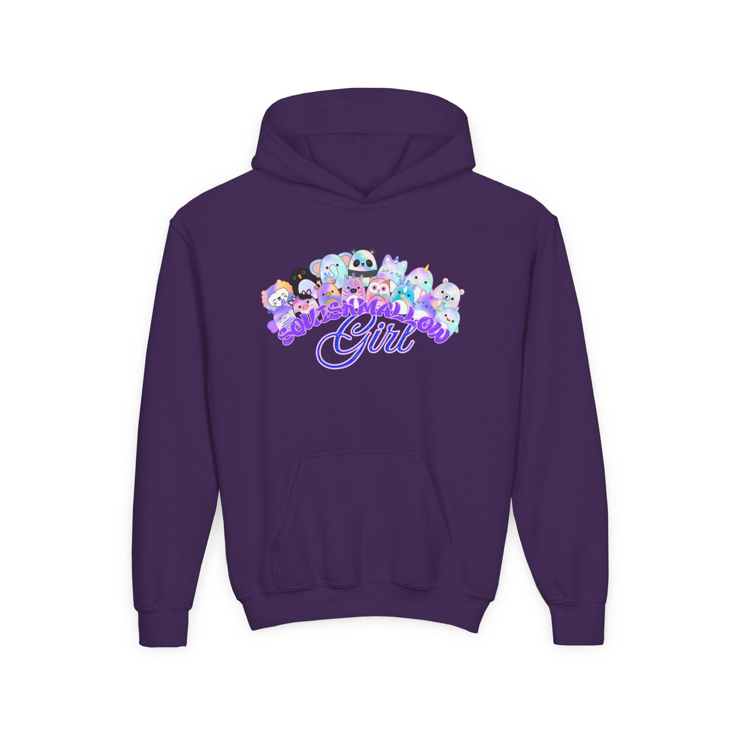 Colorful Cartoon Hoodie for Girls, Cute Sweater for Kids, Gift for Birthdays, Cozy Fun, Youth Sweatshirt, Casual Outfit