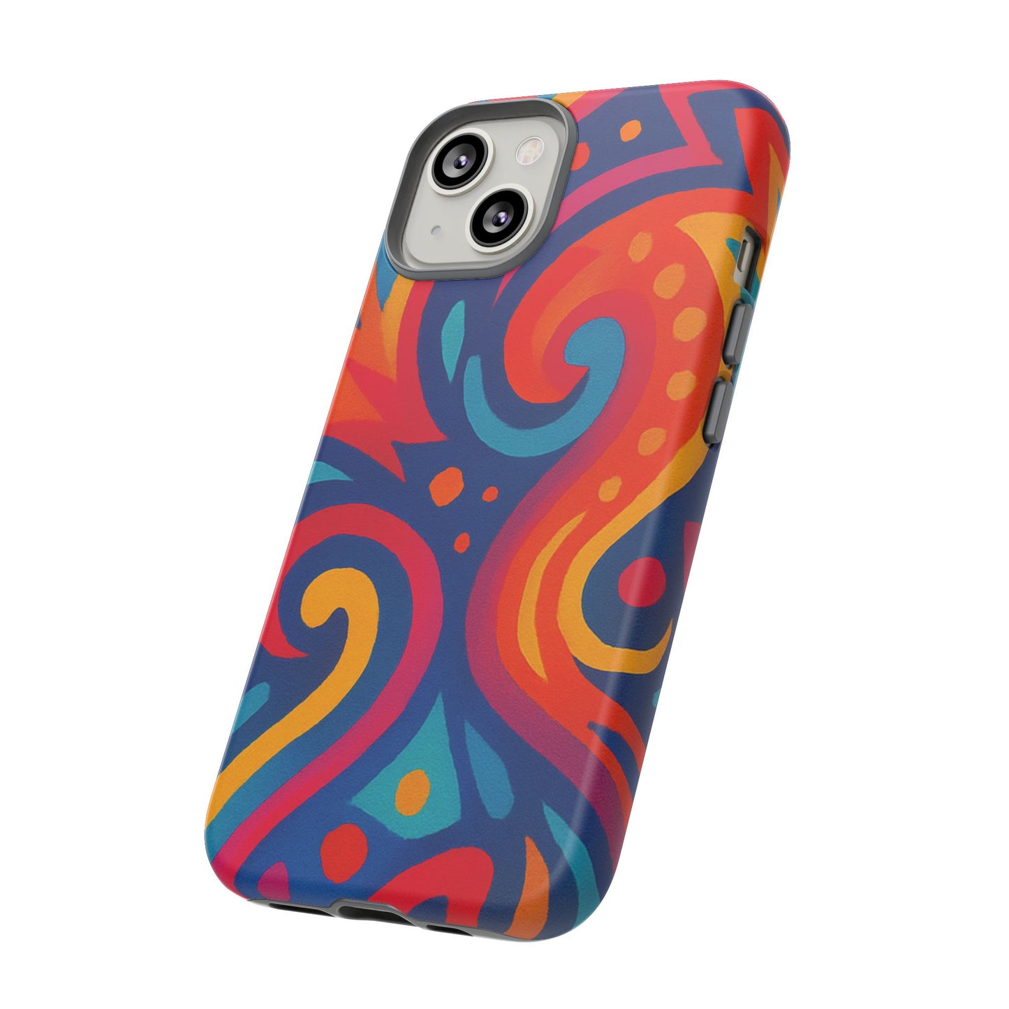 Vibrant Phone Case - Colorful Tough Case, Protective Cover, Unique Design, Trendy Gift, Phone Accessory