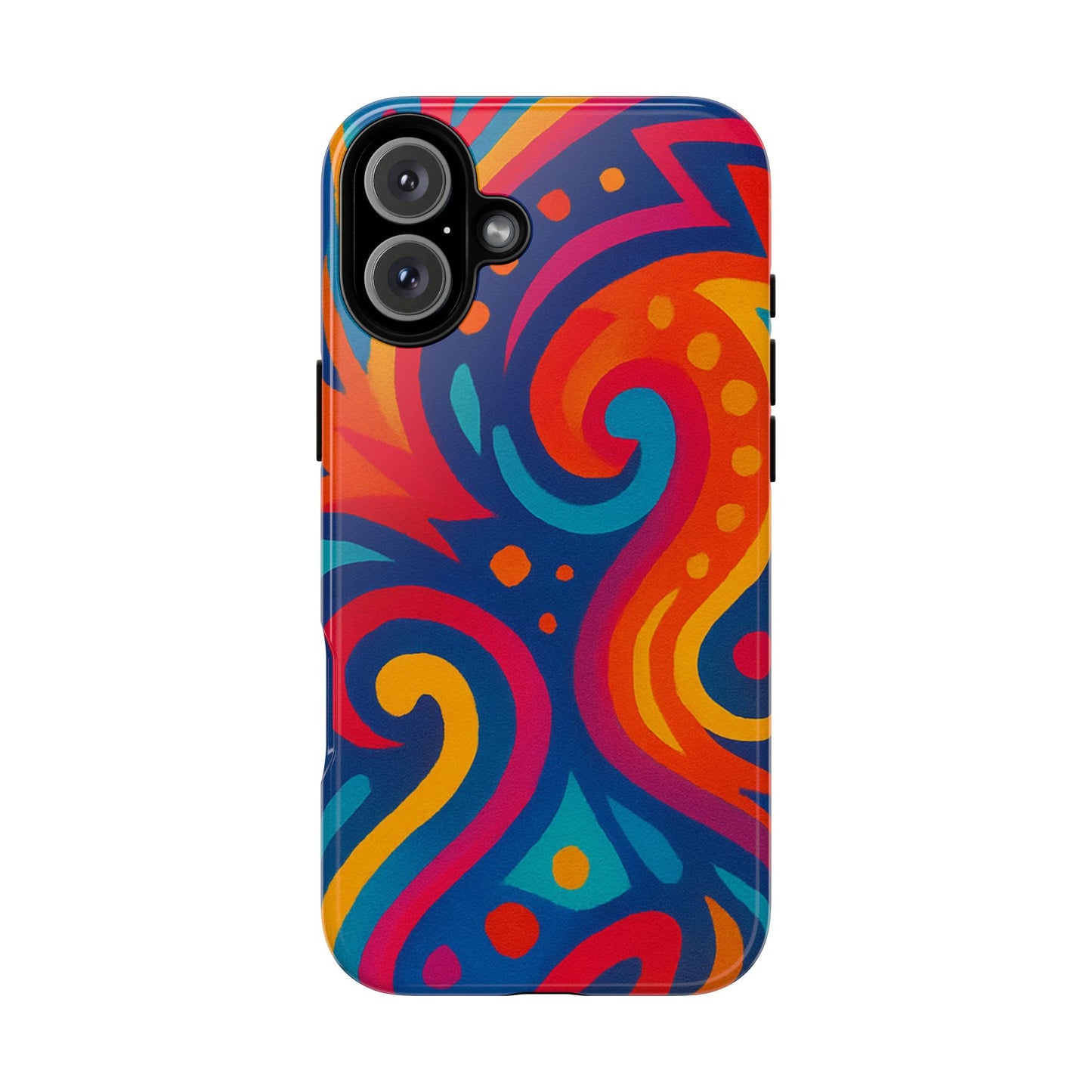 Vibrant Phone Case - Colorful Tough Case, Protective Cover, Unique Design, Trendy Gift, Phone Accessory