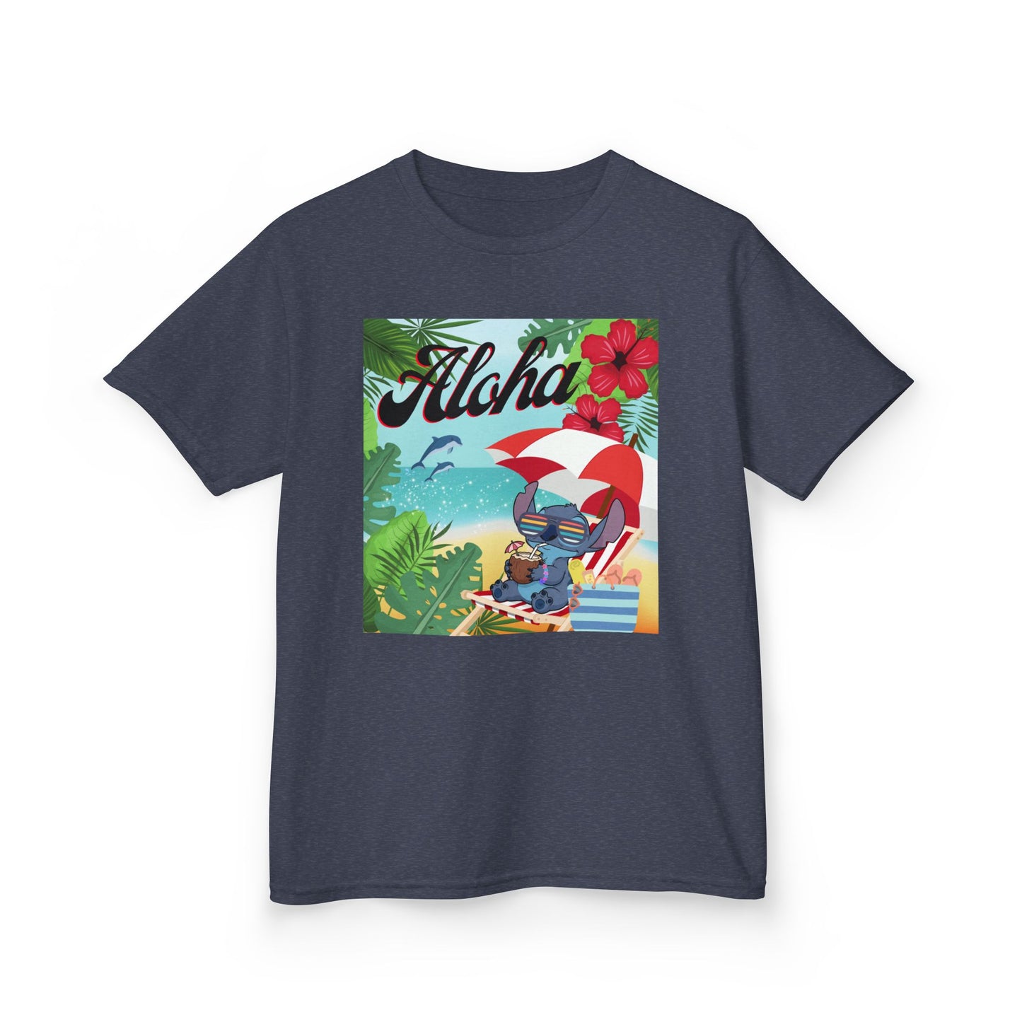 Aloha Paradise Kids Tee, Summer Shirt, Beachwear, Vacation Gift, Nature Lover Gift, Tropical Vibes, Kids Summer Fashion